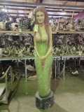 Hand Carved Wooden Mermaid