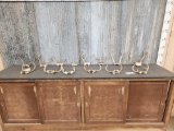 14 Sets Of Whitetail Antlers On Skull Plate