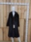 Beautiful Black Mink 3/4 Length Fur Coat