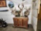 Beautiful Triple Pedestal Whitetail Taxidermy Mount