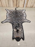 Big Zebra Rug Taxidermy