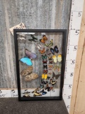 32 Butterflies In Glass Display