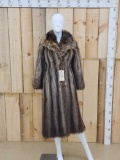 Vintage Raccoon Fur Full Length Fur Coat