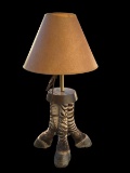 Zebra Leg Ent Table Lamp