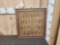 Vintage Home Made Bullet Display Board