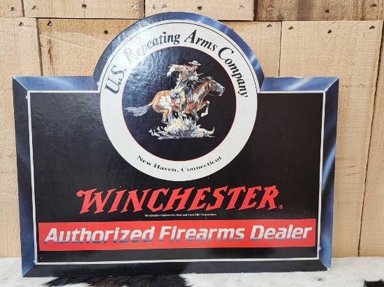 Winchester Authorized Firearms Dealer Advertising Sign