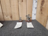 Buffalo Hunter & Lawman Pewter Sculptures