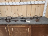 3 Newhouse #48 Double Longspring Traps With Teeth