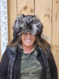 Silver Fox Fur Mountain Man Hat
