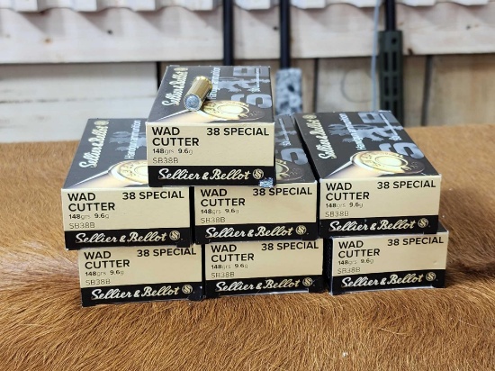 350 Rounds Of. 38 Spl Wad Cutter Ammunition
