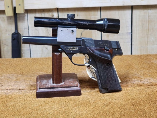 High Standard Supermatic Citation .22 cal Semi Auto Pistol with Scope