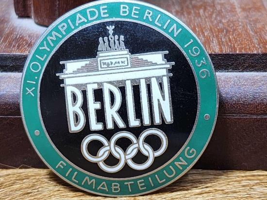 1936 Berlin Germany Olympics Film Crew Badge