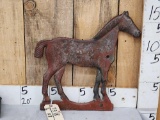 Vintage Cast Iron Horse Windmill Weight