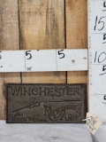 Winchester Repeating Arms Cast Iron Sign