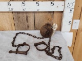 Yuma Prison Cast Iron Ball & Chain Shackles