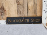 Blacksmith Shop Advertising Sign