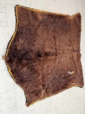 Early 1900s Horse Hide Buggy Blanket Dubuque Iowa