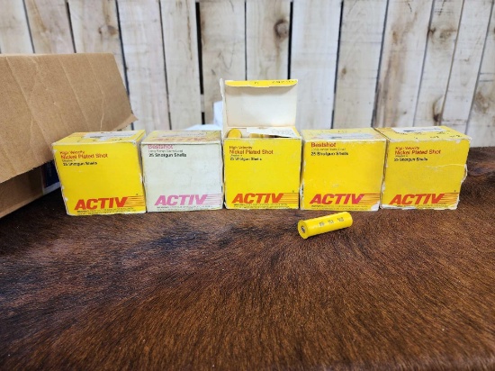 125 Rounds Of Activ Brand 20ga Ammunition