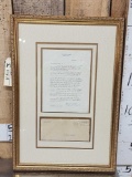 Authentic Historic Letter From President Franklin D. Roosevelt