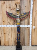 Hand Carved Wooden Totem Pole