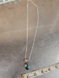 Navajo Sterling Coyote Claw Necklace