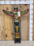 Hand Carved Wooden Totem Pole