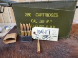 136 Rounds Of Military 30-06 Ammunition