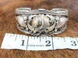 Navajo Style Silver Cuff Bracelet