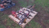 Pallet 4 weedeaters, 1 chainsaw
