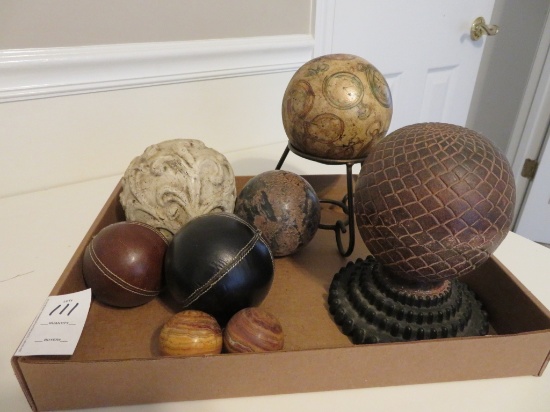 Boxlot of Decorative Orbs