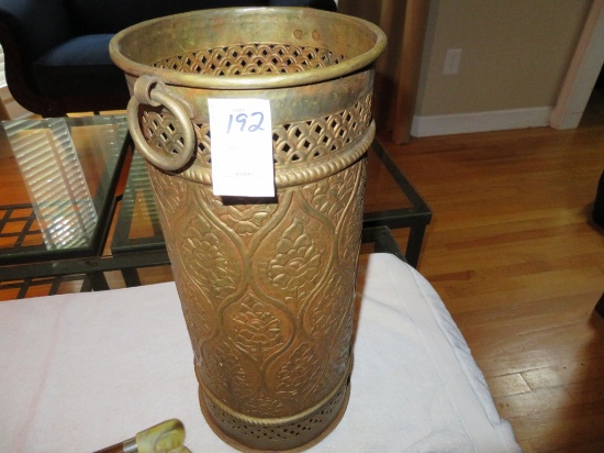 Brass Umbrella Stand with 3 Canes