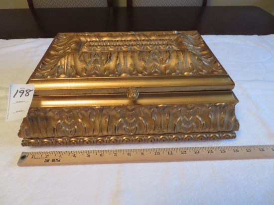 Golden Carved Box