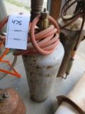Acetylene Tank with Hose and Tourch