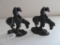 Pair of Cast Iron Horse/Rider Bookends