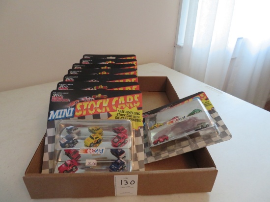 8 Packs of NASCAR Mini Stock Cars