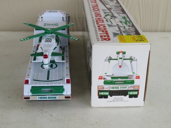 hess toy truck and helicopter 2006