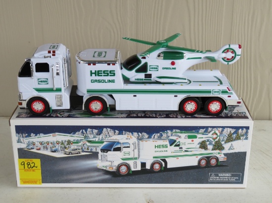 hess toy truck and helicopter 2006