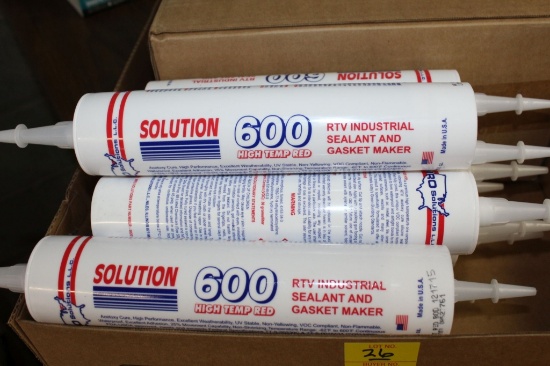 MRO Solution 600 High Temp Red Industrial Sealant.