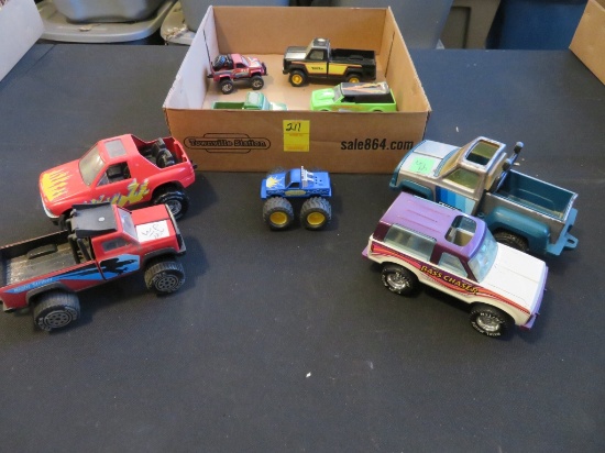 Lot of toy trucks