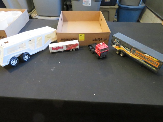 Lot of toy trucks