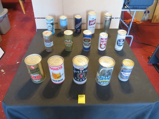 Lot of 15 Collectible Beer Cans