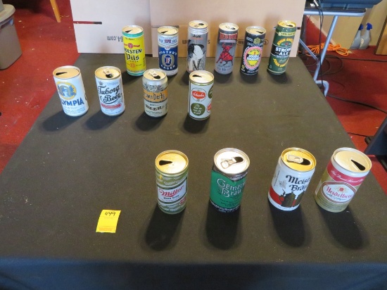 Lot of 14 Collectible Beer Cans