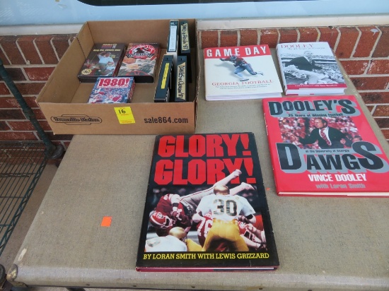 UGA VCR Tapes & Vince Dooley Books