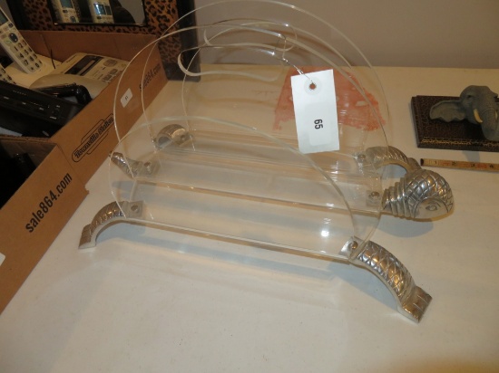 Acrylic turtle magazine rack