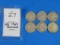 SIX 1964 Silver Quarters