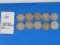 TEN 1956-1964 Silver Quarters