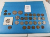 Large lot of mixed coins
