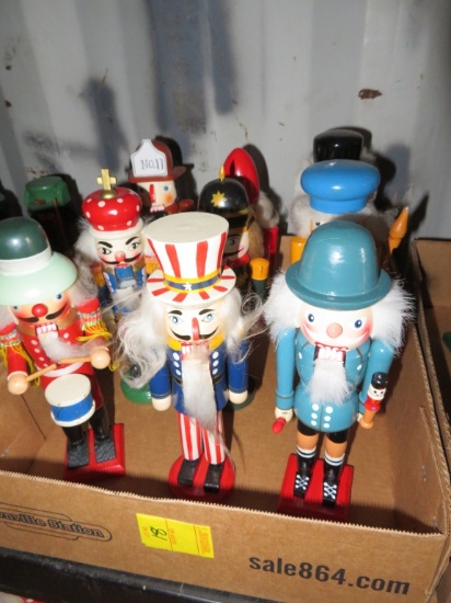 Lot of 9 Nutcrackers