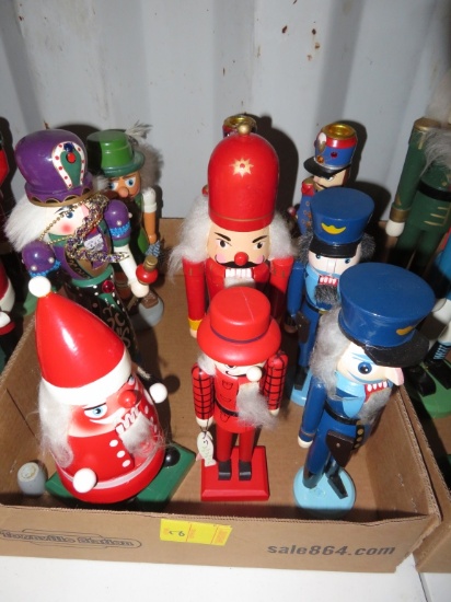 Lot of 9 Nutcrackers