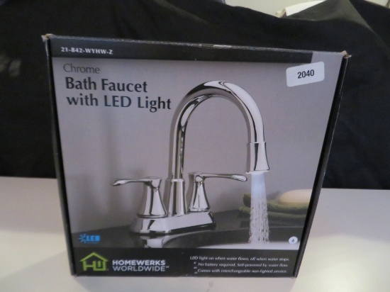 Homewerks Bath Faucet w/ LED Light